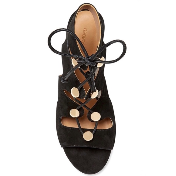 Black Rebecca Minkoff Kyla Ghillie Sandal NEW - Picture 5 of 6